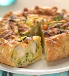 Courgette quiche